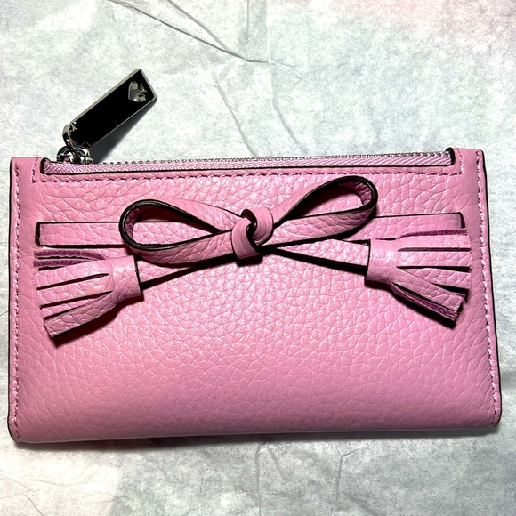 Kate Spade hayes small wallet in quartz pink - Picture 2 of 6